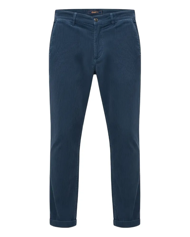 40Weft Straight-Leg-Hose aus Cord - Blau Blau