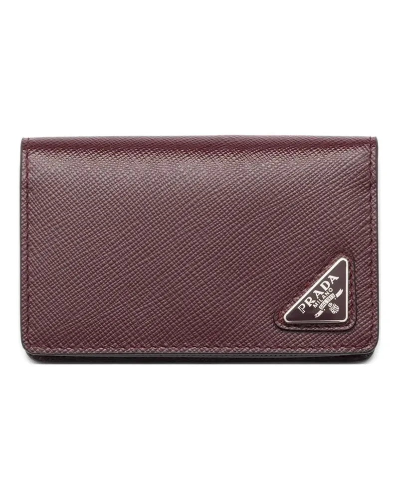 Prada Portemonnaie mit Triangel-Logo - Rot Rot