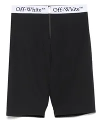 OFF-WHITE logo-waistband shorts Schwarz