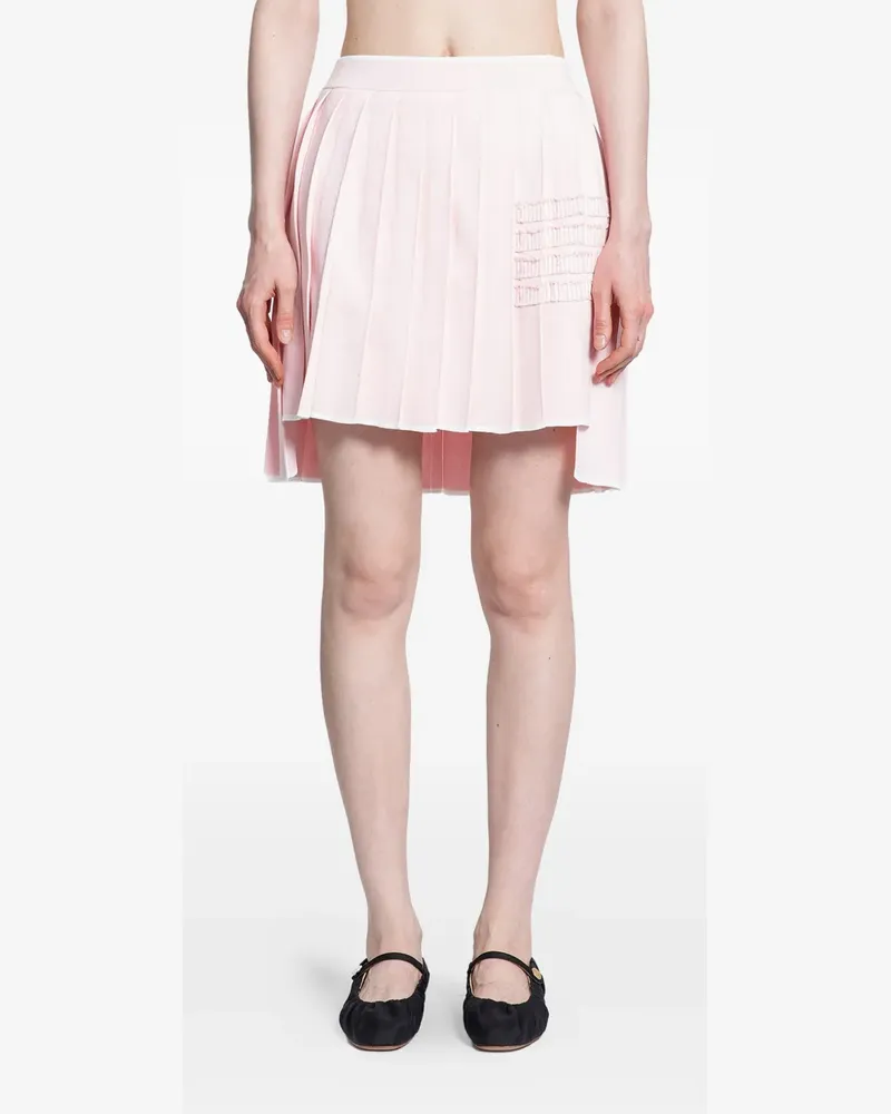Thom Browne Minirock mit Falten - Rosa Rosa