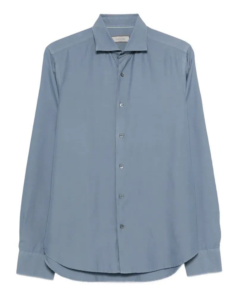 Canali Klassisches Hemd - Blau Blau
