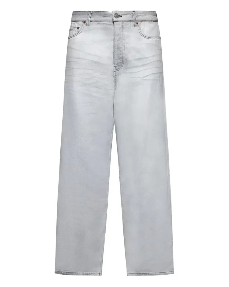Balenciaga Jeans mit Logo-Patch - Grau Grau