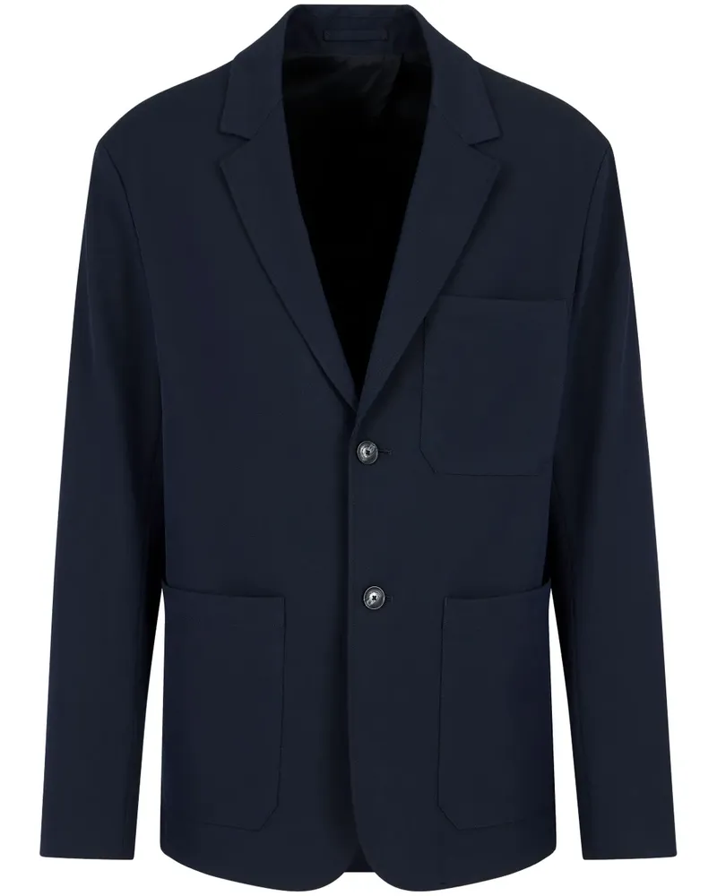 Emporio Armani Einreihiges Sakko - Blau Blau