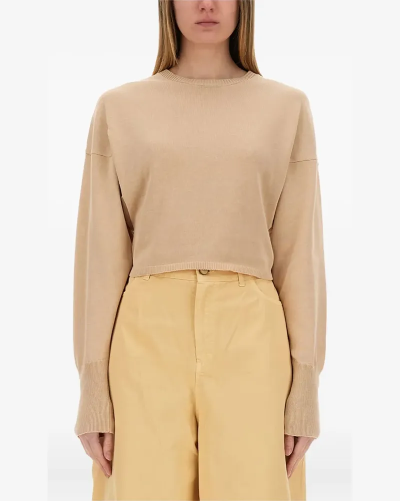 ALYSI Pullover mit rundem Ausschnitt - Nude Nude
