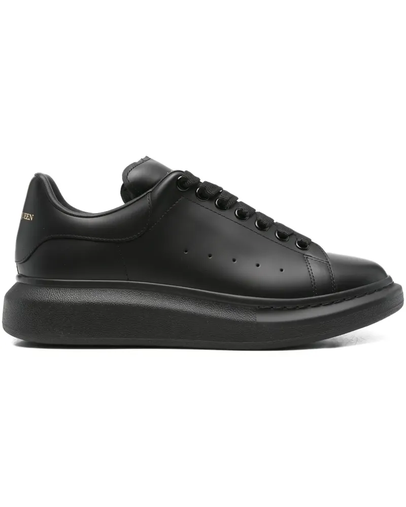 Alexander McQueen Sneakers aus Leder - Schwarz Schwarz