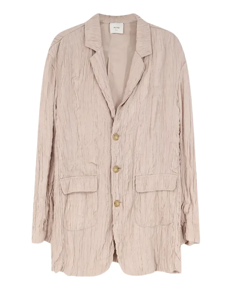 ALYSI Blazer in Knitteroptik mit Klappentaschen - Nude Nude