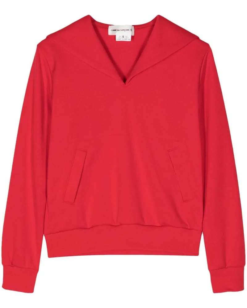 Comme des Garçons Sweatshirt mit Matrosenkragen Rot