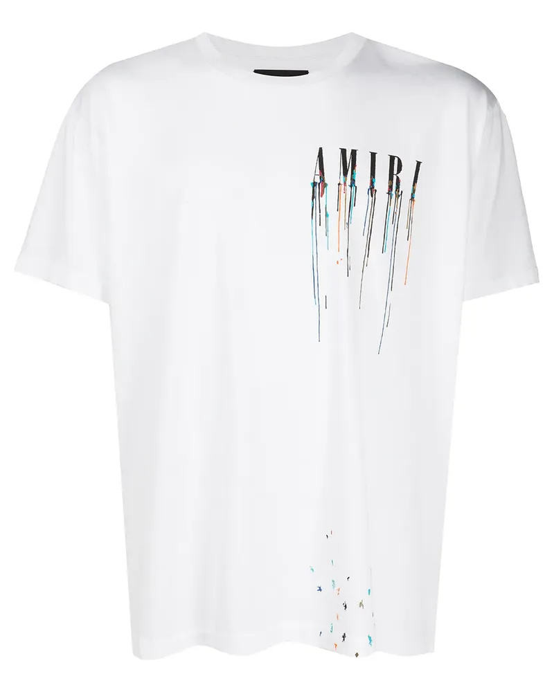 Amiri T-Shirt mit Logo-Print - Weiß Weiß