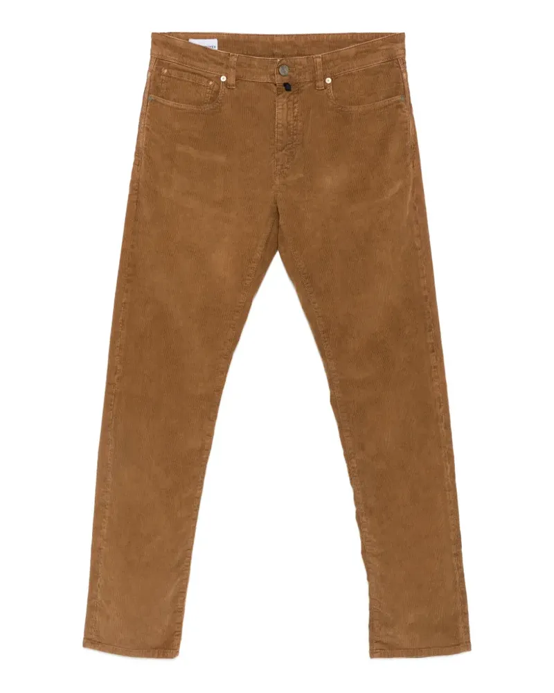 Incotex Straight-Leg-Hose aus Cord - Braun Braun