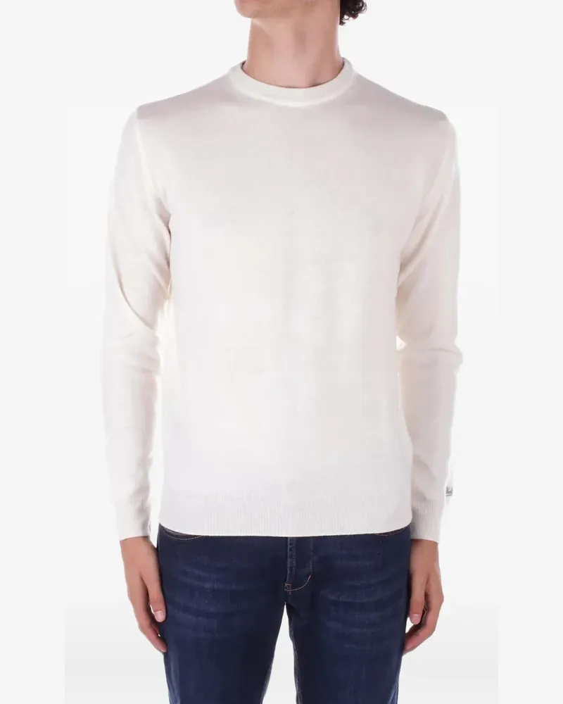 Woolrich Pullover mit rundem Ausschnitt - Weiß Weiß