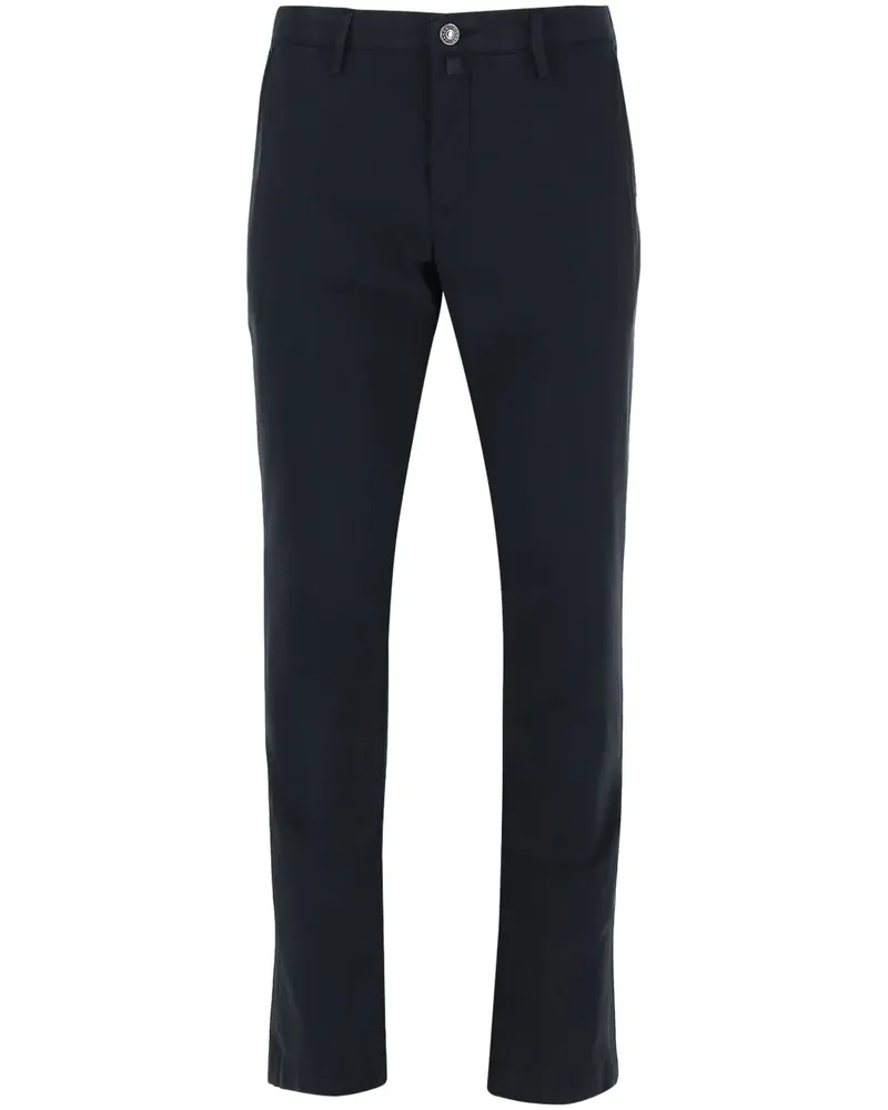 Jacob Cohën Straight-Leg-Hose mit Applikation Blau