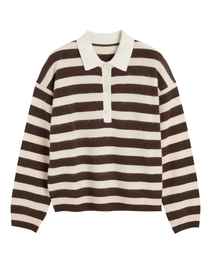 Chinti & Parker Gestreifter Pullover - Braun Braun