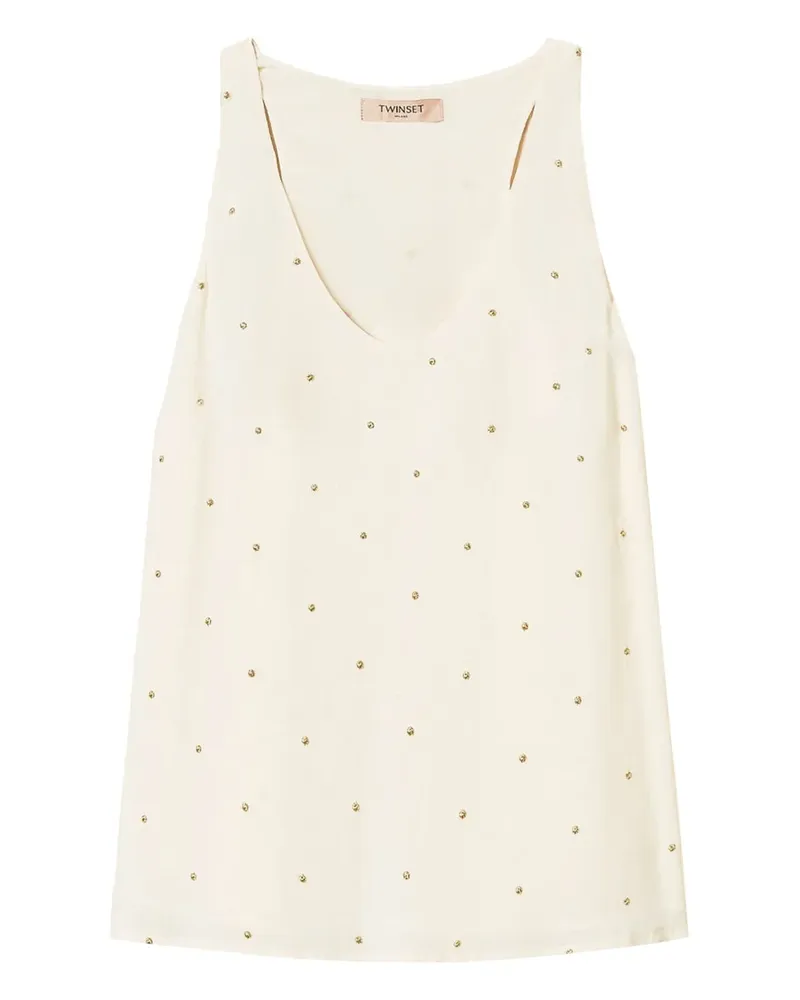 Twin-Set Verziertes Top - Nude Nude