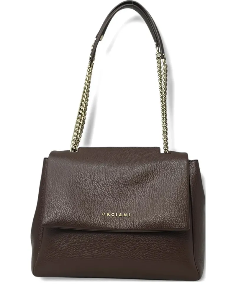 Orciani Kleine Sveva Schultertasche - Braun Braun