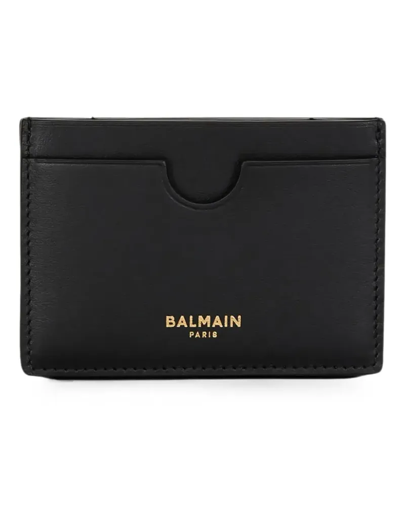 Balmain Kartenetui mit Logo-Print - Schwarz Schwarz