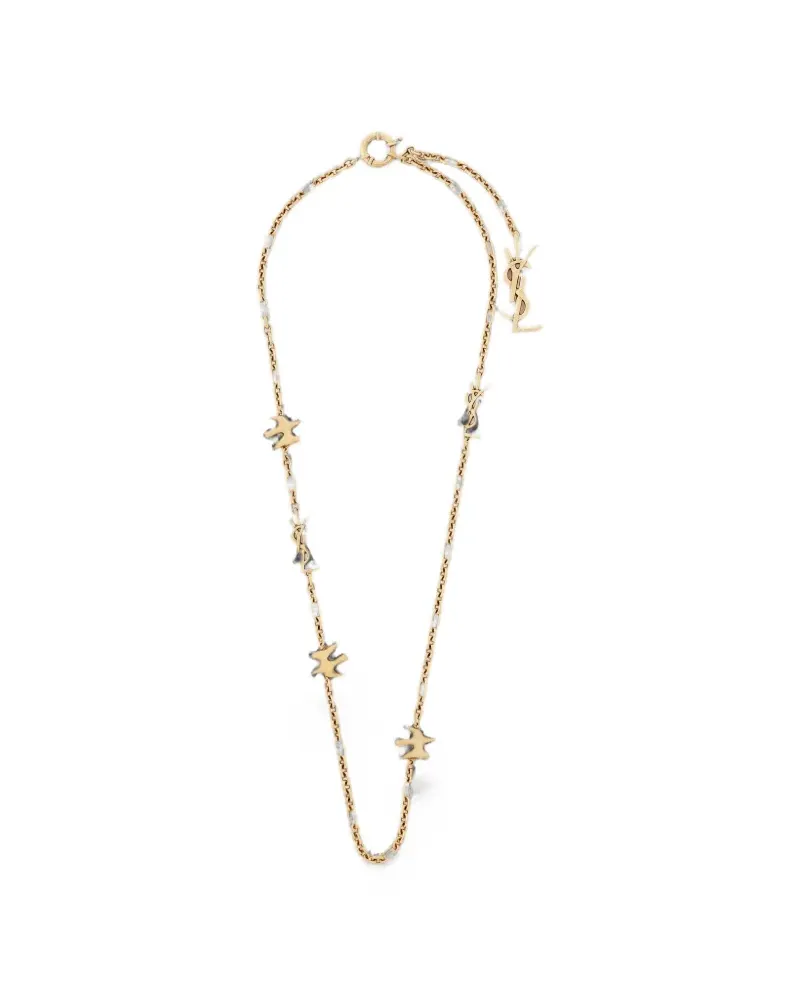 Saint Laurent Cassandre Tauben-Halskette - Gold Gold
