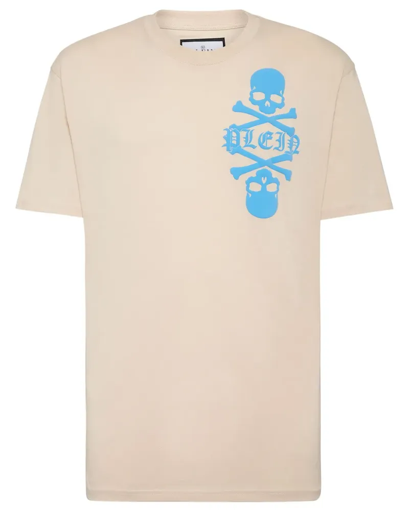 Philipp Plein T-Shirt mit Totenkopf-Print - Nude Nude