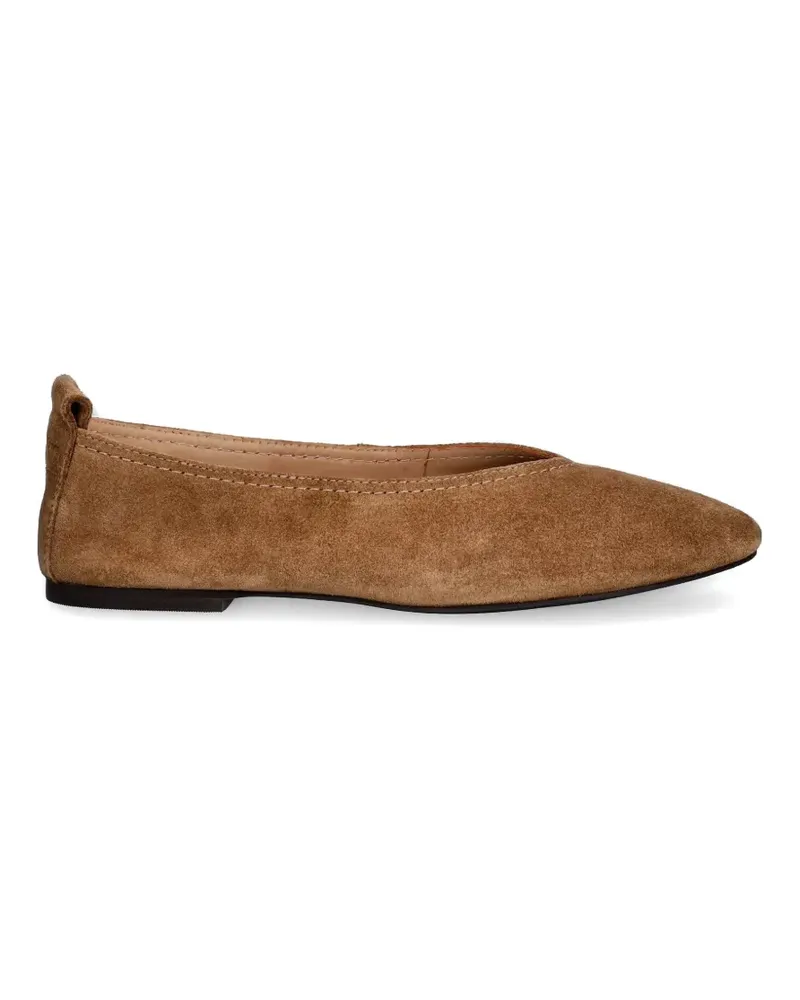 Gant suede almond-toe ballet flats - Braun Braun