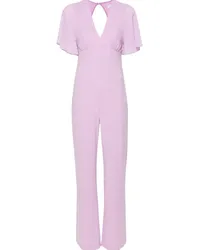 Patrizia Pepe Jumpsuit mit V-Ausschnitt Violett