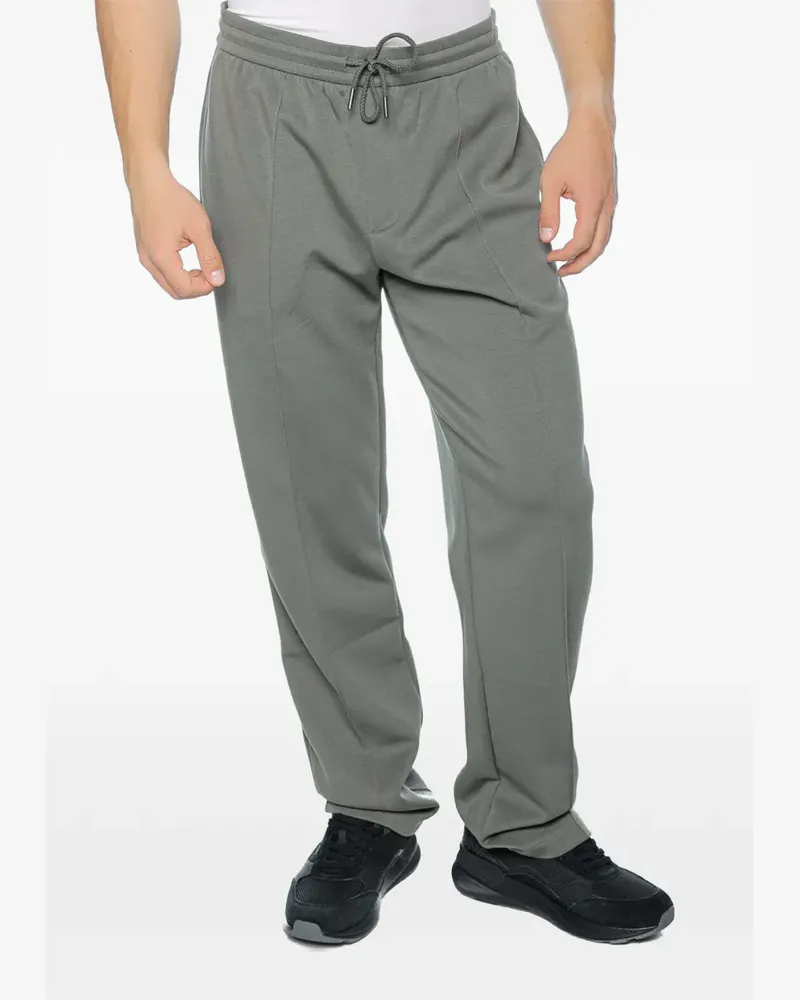 Armani Exchange drawstring pintuck-detail track pants - Grau Grau