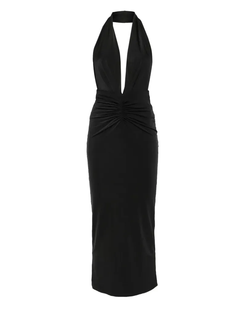 ANDAMANE Kleid mit Neckholder-Ausschnitt - Schwarz Schwarz