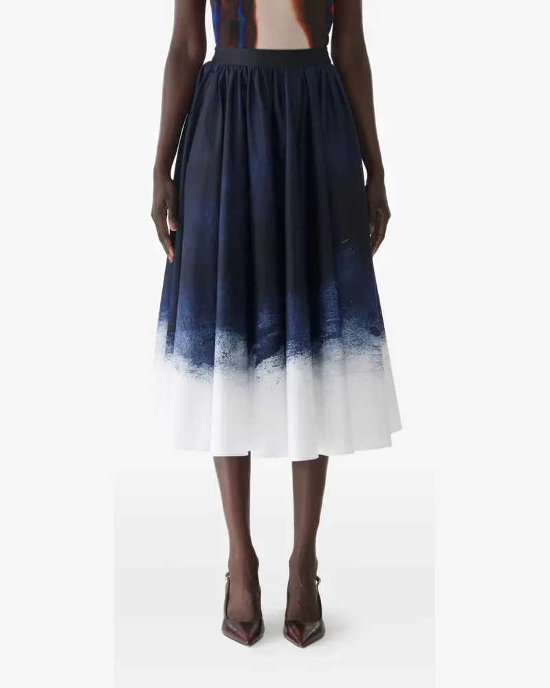 Jason Wu Midirock mit Ombré-Print - Blau Blau