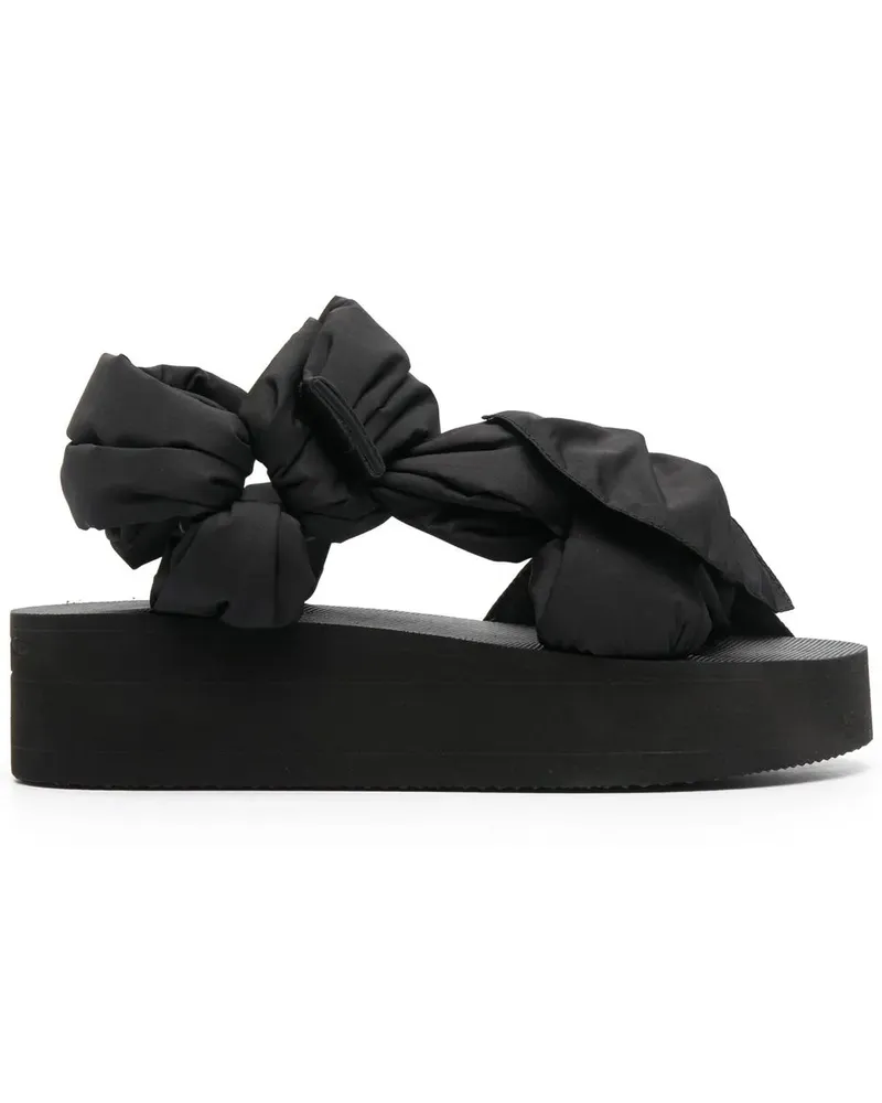 RED Valentino Pantoletten mit Schleifendetail - Schwarz Schwarz