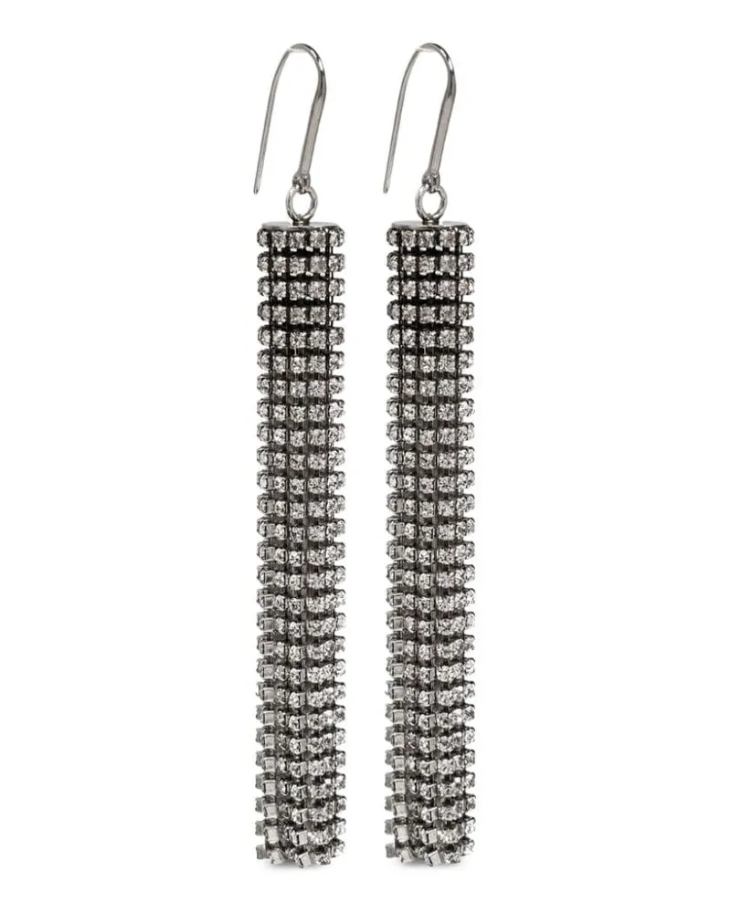 Isabel Marant Ohrringe mit Kristallen - Silber Silber
