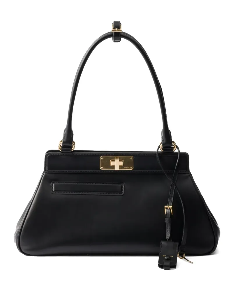 Prada Mittelgroßer Shopper - Schwarz Schwarz