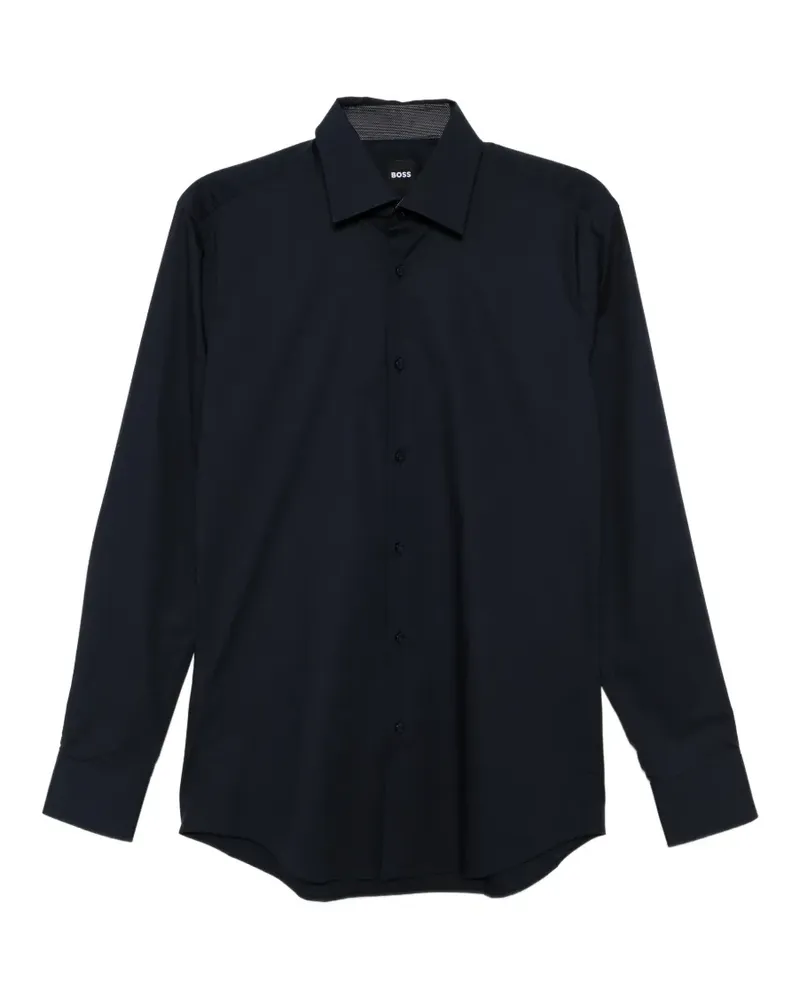 HUGO BOSS easy-iron poplin shirt - Blau Blau