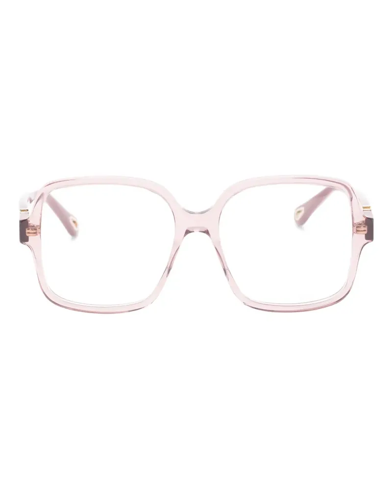 Chloé Brille mit eckigem Gestell - Rosa Rosa