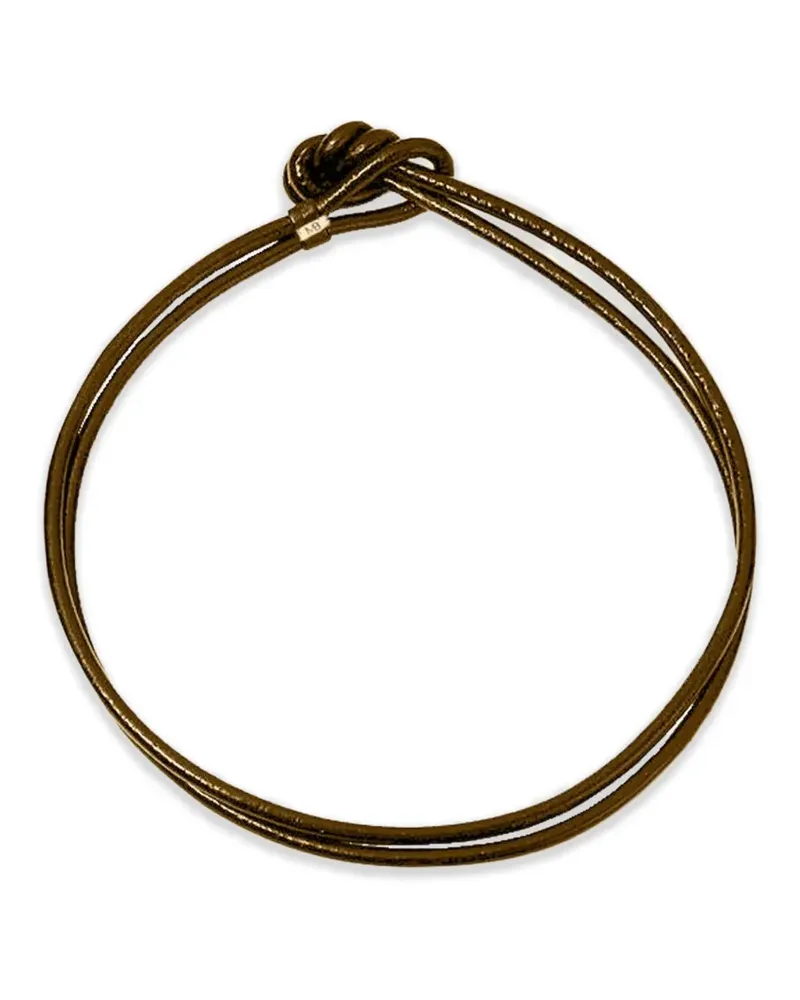 Mason and Books double torque necklace - Gold Gold