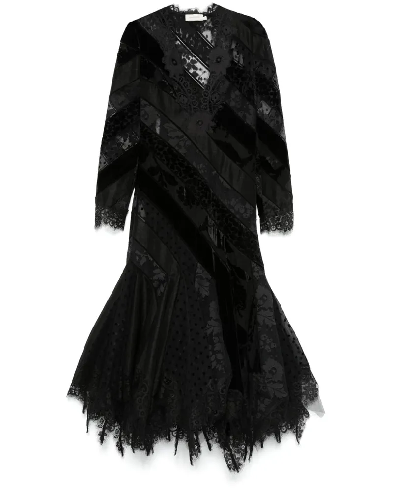 Zimmermann Eden Abendkleid - Schwarz Schwarz