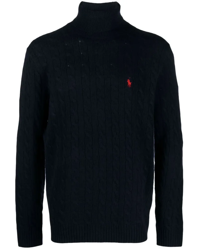 Ralph Lauren Pullover mit Zopfmuster - Blau Blau