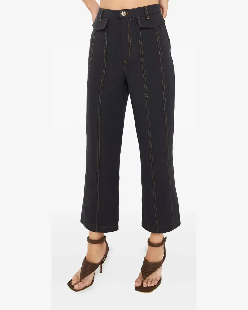 Acler Rosina Jeans mit Ziernähten - Blau Blau