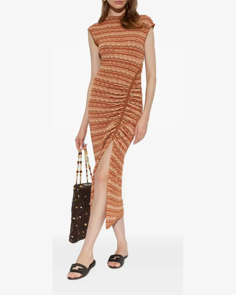 Cult Gaia Hilary Midikleid - Orange Orange