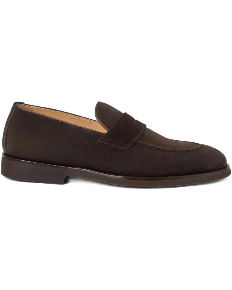 Brunello Cucinelli Penny-Loafer aus Wildleder - Braun Braun