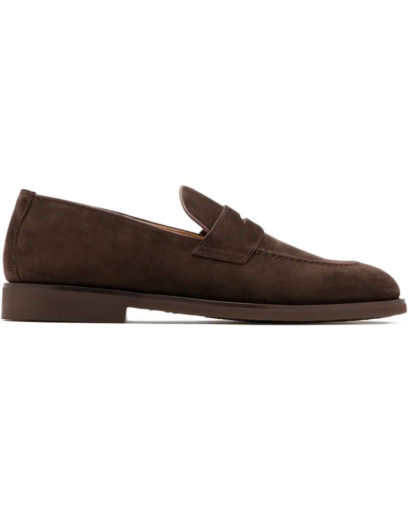 Brunello Cucinelli Penny-Loafer aus Wildleder - Braun Braun