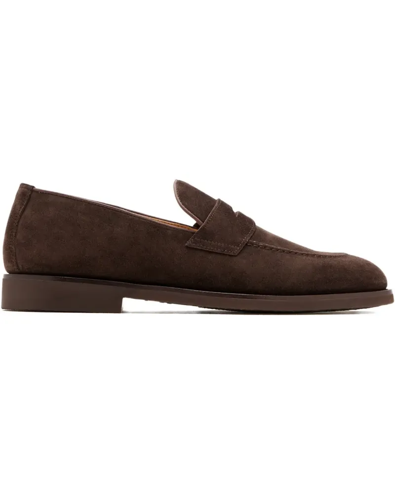 Brunello Cucinelli Penny-Loafer aus Wildleder - Braun Braun