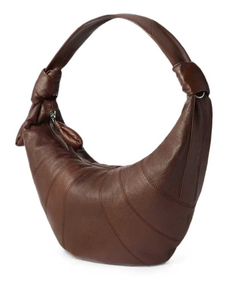 Christophe Lemaire Fortune Croissant bag in goat leather - Braun Braun