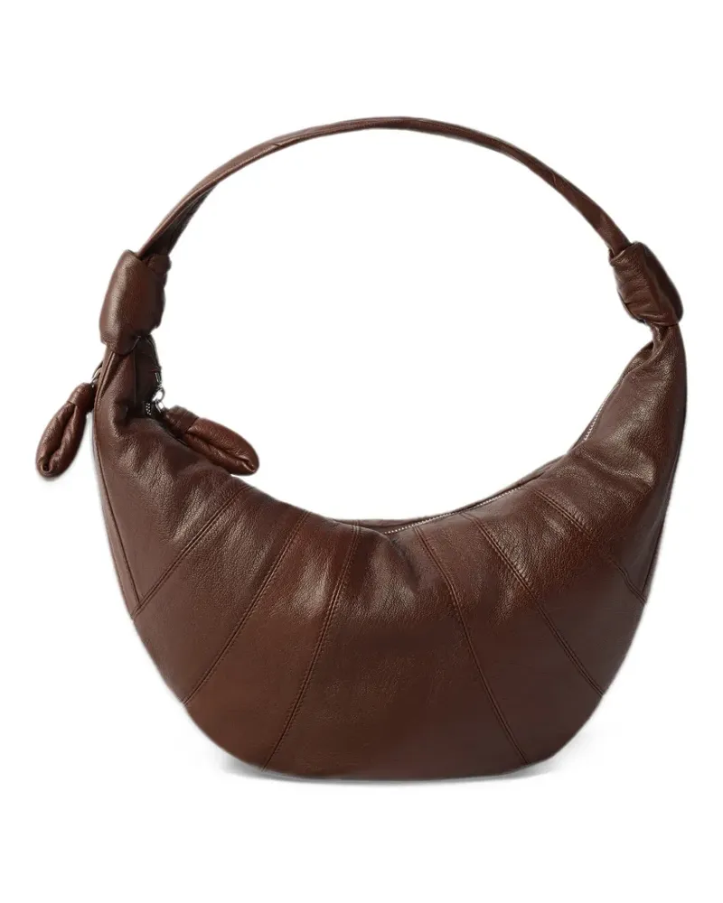 Christophe Lemaire Fortune Croissant Tasche aus Leder - Braun Braun