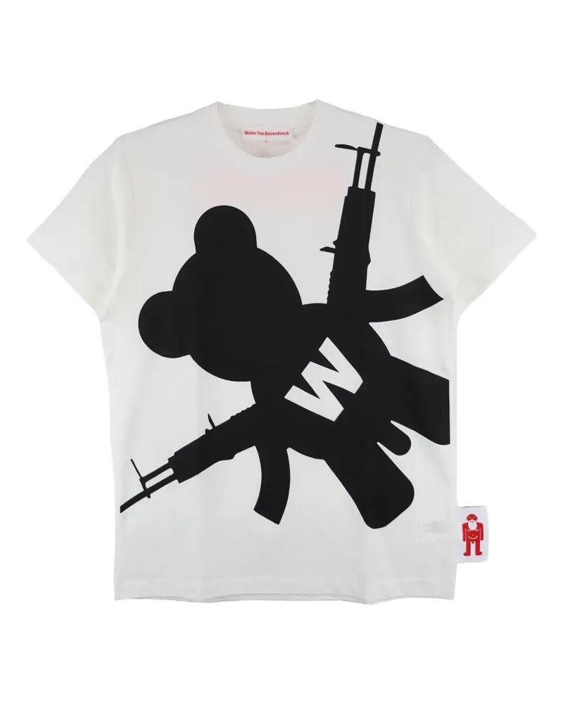 Walter van Beirendonck Shadow Teddy T-Shirt - Weiß Weiß