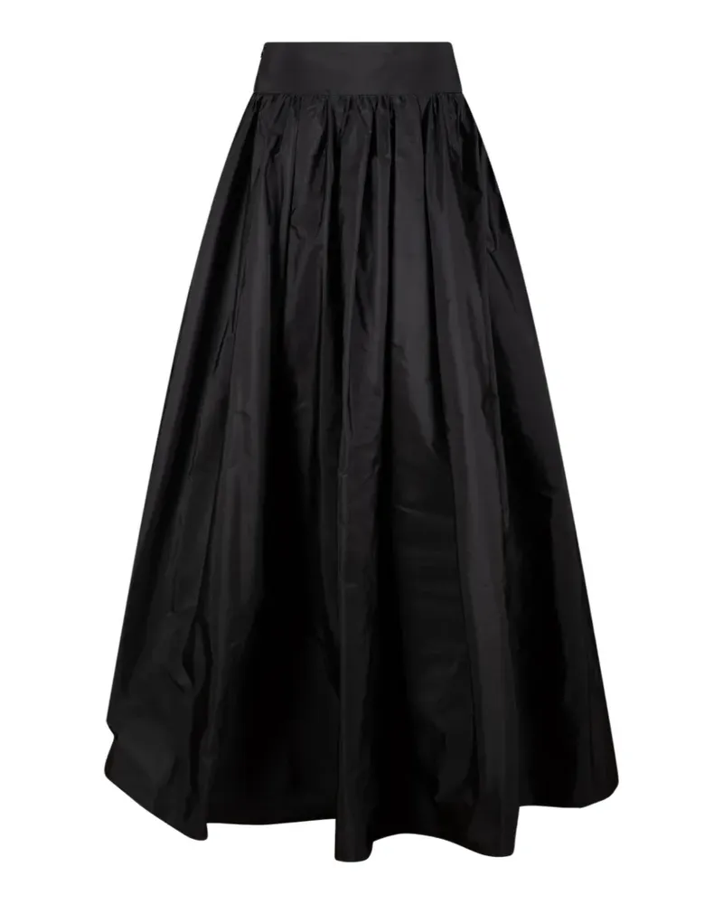 Max Mara peplum-waist gathered maxi skirt - Schwarz Schwarz