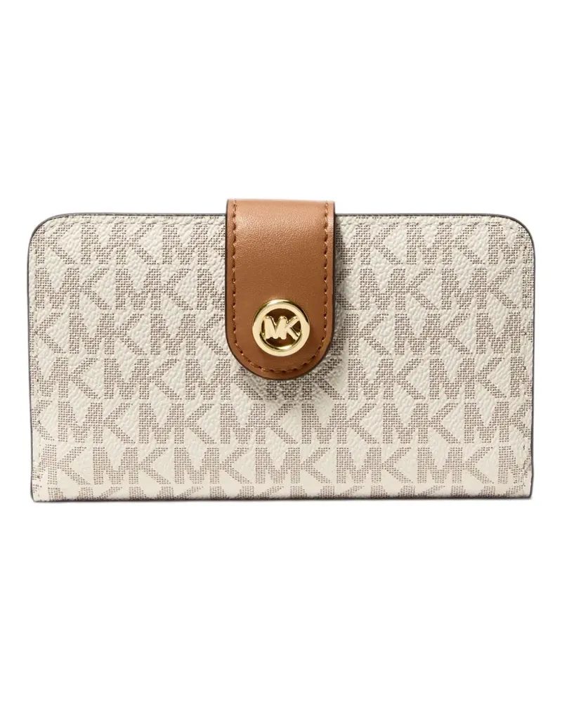 Michael Kors Mittelgroßes MK Pop Portemonnaie mit Logo - Nude Nude