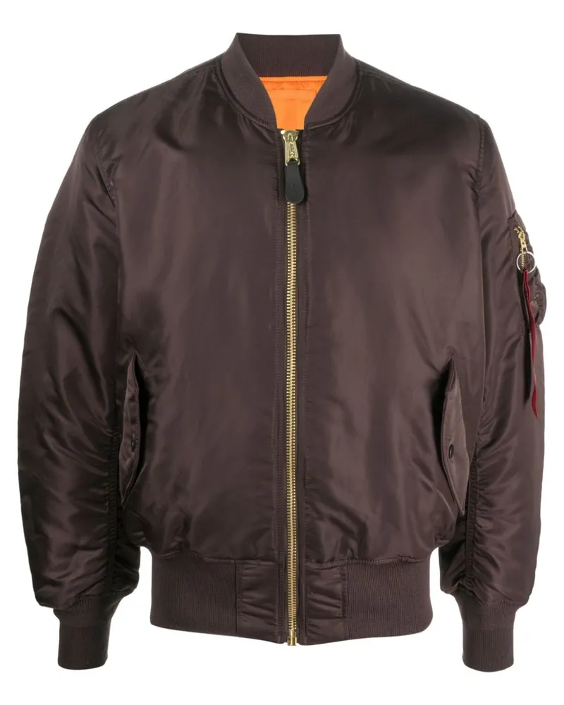 Alpha Industries Wendbare Bomberjacke Braun