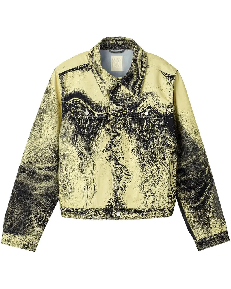 Camper Jacke aus Denim - Gelb Gelb