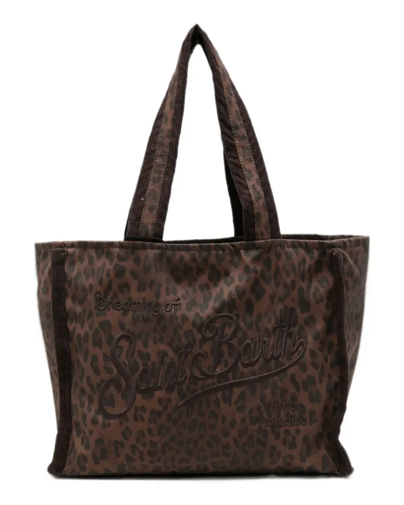 MC2 Saint Barth Colette leopard-print tote bag - Braun Braun