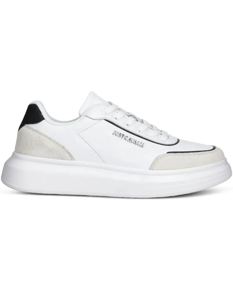 Just Cavalli Sneakers mit Logo-Schild - Weiß Weiß