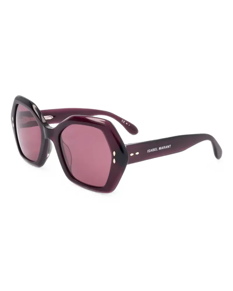 Isabel Marant Sonnenbrille mit geometrischem Gestell - Violett Violett