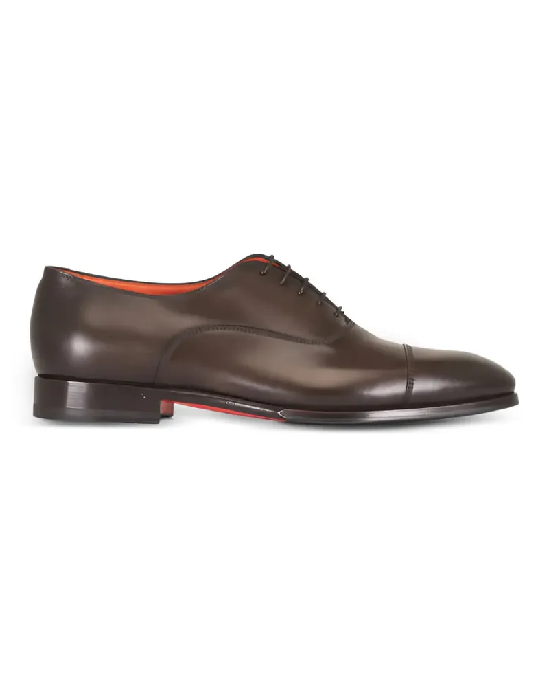 Santoni Segelschuhe mit Kappe - Braun Braun
